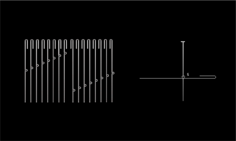 Agulhas Seletoras Staubli, Verdol, Rutti e outras... Pinos da caixa seletora.